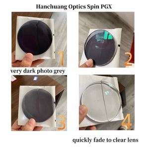 Tròng kính chống phản quang 1.60 1.67 chỉ số khúc xạ cao, chống ánh sáng xanh, đổi màu theo ánh sáng, PGX Blue Shmc, phi cầu, nhựa EMI, quang học, màu xám quang học - Product Image 2