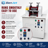 Máquina Neumática de Estampado y Grabado en Cuero GL-Y22B, Rodillo de Presión de 0.8T, Prensa de Calor para Patrones, Cinta de 138mm de Ancho para Bolsos, Zapatos y Muebles