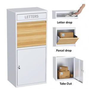 Buzón de Paquetería Exterior de Acero Personalizado de Fábrica con Cerradura de Alta Seguridad y Capacidad de 2 Niveles, Buzón Inteligente para Entrega de Paquetes - Product Image 5