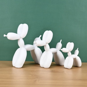 Fluid Art fornisce 16cm 25cm 30cm <span class=keywords><strong>palloncino</strong></span> fluido <span class=keywords><strong>cane</strong></span> embrione bianco gioco di marea in <span class=keywords><strong>resina</strong></span> ornamenti artistici <span class=keywords><strong>palloncino</strong></span> fluido per cani - Product Image 2