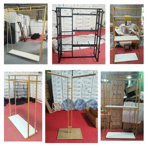 Giá Trưng Bày Trang Phục Cửa Hàng May Mặc Hiện Đại Giá Treo Quần Áo Đám Cưới Kiểu Sàn Bằng Sắt Giá Treo Quần Áo Giá Treo Quần Áo Giá Treo Quần Áo - Product Image 6