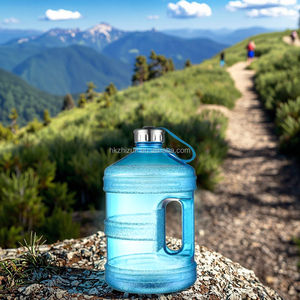 3.78L PETG BPA Free Yellow Gran capacidad Reutilizable Ligero Ecológico Deportes Botella de agua de plástico con asa - Product Image 4