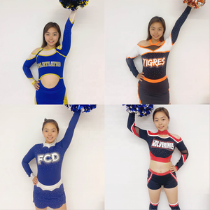 Ace Sport su misura all'ingrosso sublimata Cheerleading pratica di indossare <span class=keywords><strong>la</strong></span> vendita calda ragazze uniforme top pantaloncini Ceerleading uniformi - Product Image 4