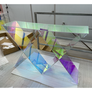 Hình chữ nhật Acrylic óng ánh giao diện điều khiển bảng màu cam Acrylic foyer giao diện điều khiển Bảng - Product Image 5