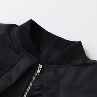 Blouson d'aviateur à col montant style coréen personnalisé de haute qualité High Street Veste en coton à patchwork pour hommes et femmes