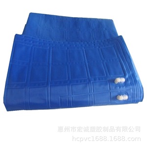 Pvc Flocked Water Mattress Rectangular Grey 1800g Ice <b>Pad</b> For Heatstroke Prevention <b>Cooling</b> - Product Image 4