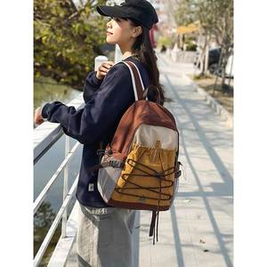 Mochila de senderismo para mujer, ligera, de 18 pulgadas, con cordón ajustable, correas de hombro ajustables, mochila deportiva para trekking - Product Image 2