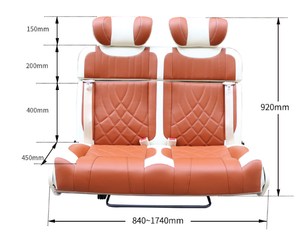 Asientos de cama plegables convertibles para RV Van <span class=keywords><strong>Camper</strong></span>, asientos giratorios delanteros, asientos de lujo para autocaravanas, asientos para autocaravana - Product Image 2