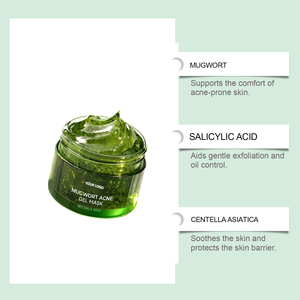 Mascarilla <span class=keywords><strong>de</strong></span> Hidrogel <span class=keywords><strong>de</strong></span> Artemisia <span class=keywords><strong>de</strong></span> Marca Privada, Calmante, Anti-Acné, Exfoliante Suave, Limpieza Profunda, Venta al por Mayor OEM - Product Image 3