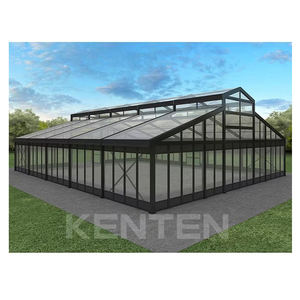 Tenda Rettangolare Commerciale in Alluminio a Campata Libera con Tetto in Vetro Trasparente per Feste, Matrimoni ed Eventi Mobili, Struttura Robusta - Product Image 1