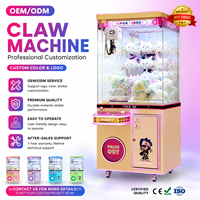 Machine à griffes commerciale avec accepteur de billets et monnayeur, machine à prix à griffes pour salles d'arcade, centres commerciaux et FEC