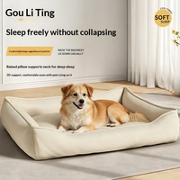 Großhandel Erhöhtes Hundebett mit Zaun, Waschbar, Abnehmbarer Schwamm-Polsterung, Rutschfester Boden, Komfortables Hundesofa
