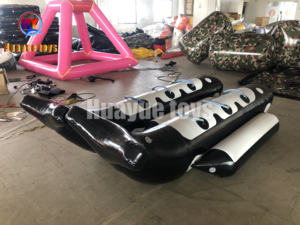 HUAYUE Divertissement en plein air <span class=keywords><strong>Ventre</strong></span> pour adultes Jeu <span class=keywords><strong>de</strong></span> sports <span class=keywords><strong>de</strong></span> mer Banane gonflable Double <span class=keywords><strong>baleine</strong></span> d'eau Requin Banane Bateau à vendre - Product Image 3