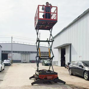 Desain baru gunting angkat Diesel 4m 7m 8m gunting kecil pengangkat 500kg Platform gunting kerja udara meja angkat portabel - Product Image 3