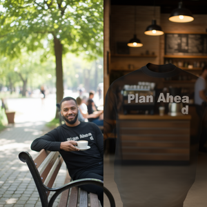 T-shirt Sarcastique à Manches Longues « Planifiez Avant » – Tee-shirt Humoristique pour Hommes et Femmes, Idéal pour les Promotions - Product Image 3