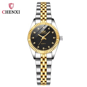 CHENXI 004 Reloj de Lujo para Pareja de Negocios en Aleación de Oro para Hombre y Mujer, Regalo Clásico Resistente al Agua - Product Image 5