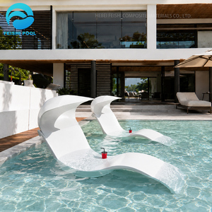 <span class=keywords><strong>Tumbona</strong></span> Moderna de Fibra de Vidrio FRP para Piscina, Silla de Playa, Cama Solar para el Agua, <span class=keywords><strong>Tumbona</strong></span> para el Borde de la Piscina - Product Image 2
