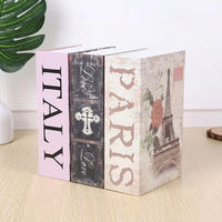 Coffre-fort dissimulé en forme de livre avec serrure électronique à code, style dictionnaire, pour argent et bijoux, à motifs multiples
