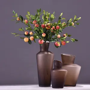 L253 2022 Ins Popular High Quality Lifelike Big Artificial Flowers Apple Branch For Hotel Shop Home Decoration