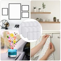 Crochets adhésifs sans outils pour accrocher les tableaux, grandes, moyennes et petites tailles, sans dommages, bandes adhésives pour affiches, bandes adhésives pour accrocher les affiches