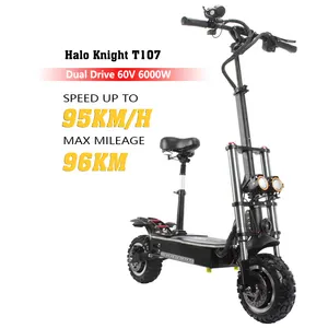 2021 Electric Scooter Pro Adult Double Drive 60V 6000W MAX Speed 95KM/H Powerful Electric Scooter Portable