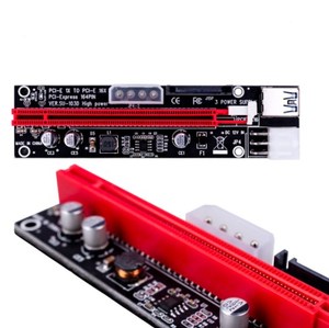 3 In 1 4Pin Mo <span class=keywords><strong>Lex</strong></span> การ์ด PCI-E 6pin Riser SATA 60ซม.PCIE 1x To 16x PCI <span class=keywords><strong>Express</strong></span> Riser Card - Product Image 2