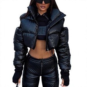 OEM Custom logo Bomblook Winter Thick Cotton Warm Coat Custom Women Bubble Coats Puffer <b>Jacket</b> - Product Image 2