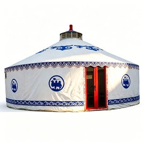 Yurt mongol à <span class=keywords><strong>prix</strong></span> de gros avec tissu toutes saisons, tente mongole pour opération à long terme en station balnéaire - Product Image 3