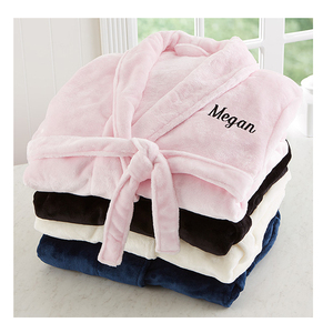 Accappatoio Morbido in Pile di Corallo con Tasche Laterali, Vestaglia da Bagno per Adulti Simil Cashmere, <span class=keywords><strong>Pigiama</strong></span> da Spiaggia per Uomo e Donna, Abbigliamento da Notte in Flanella - Product Image 3