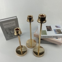 Support de bougie de Noël de luxe pour mariage, chandelier en métal exquis, décoration d'intérieur, élégant, doré, écologique