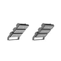 Projecteur LED Noir Multi-Modules Réglable Haute Luminosité Durable AC IP66 pour Éclairage Public, Stades, Parcs Industriels – Garantie 5 Ans