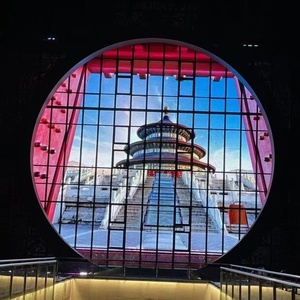 Schermo LED Adesivo a Tenda per Edifici in Vetro, Pannello Video Trasparente per Interni e Semi-Esterni, <span class=keywords><strong>Pellicola</strong></span> LED Flessibile e Trasparente - Product Image 6