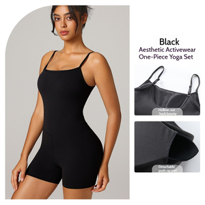 Top Deportivo Sin Mangas para Yoga, Mono para Gimnasio, Ropa Deportiva con Espalda en Forma de U, Body para Yoga, Prendas Deportivas Suaves y Transpirables para Mujer - Product Image 5