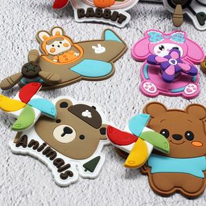 Little Bear Rabbit Cartoon PVC Sonnenschutz kappe Kinder Soft Rubber Aircraft Label Rotierende Windmühle Explosions geschützte Funktionen - Product Image 5