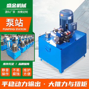 Hydraulic Pump Station Dj 200 Bar 1 <b>Stage</b> 4 Kw Gear Pump For Lifting <b>Platform</b> Loading Ramp Freight Elevator - Product Image 2
