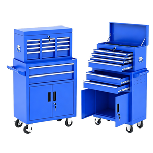 High Capacity BLACK 8-Drawer Rolling Tool Chest With <strong>Wheels</strong> Convenient Tool Storage <strong>Cabinet</strong> - Product Image 1