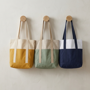 Custom Apparel Canvas Tote Bag Manufacturing Bulk OEM ODM Factory Direct Private Label Casual Wear Red <b>Star</b> Brand Unisex Adults - Product Image 1