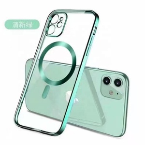 เคสโทรศัพท์มือถือแบบใส TPU แม่เหล็กเคลือบไฟฟ้า สำหรับ iPhone 13 14 Pro Max ขายส่ง - Product Image 5