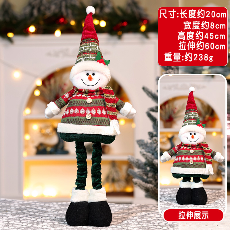 Rayado Mediano 60CM Elástico - Muñeco de Nieve