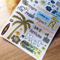 Autocollant alphabet personnalisable, étiquette à gratter, Logo de transfert, scrapbook, fournitures