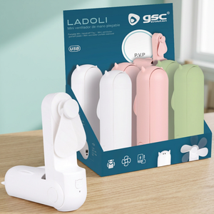 Mini Ventilatore Tascabile Pieghevole in Materiale ABS con Cavo da 0,8m Ricaricabile USB 0,5W (GSC 300010033) - Product Image 3