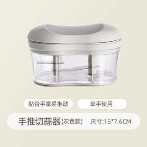 Stainless Steel Manual Garlic Press Masher Handheld Kitchen <b>Tool</b> for Puree PP Crusher for Home Commercial Use Made From Bamboo - Product Image 2