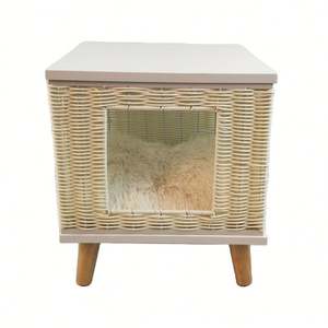 Perro de casa de alta calidad para el hogar de mascotas de nuevo diseño se puede llevar a cabo utilizando PE ratán ambiental duradero - Product Image 1