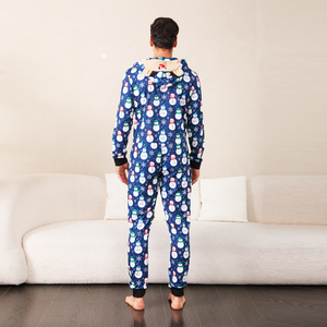 Family Christmas Matching Pajamas Merry Long Sleeve Winter <strong>One</strong> Piece Sleepwear Parent-child Pjs Set - Product Image 3