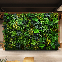 Panneau mural végétal artificiel personnalisé pour jardin vertical, idéal pour les projets de décoration intérieure commerciale (vente en gros)