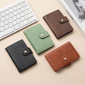 Yeni Şık Suni Deri Cüzdan Büyük Kapasiteli Zarif Çanta Snapper Basit Kart Çantası İş Promosyon İş Hediyesi - Product Image 2