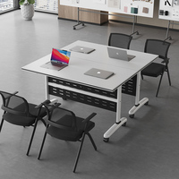 Bureau d'ordinateur pliable et convertible Mekia, moderne, réglable, multifonction, écologique, avec structure supérieure en métal, pour le bureau