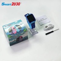 Reloj Inteligente para Niños con Teléfono 2G, SIM, LBS, GPS, Llamada SOS, Pantalla Táctil, Monitor de Actividad, Correa de Silicona Impermeable