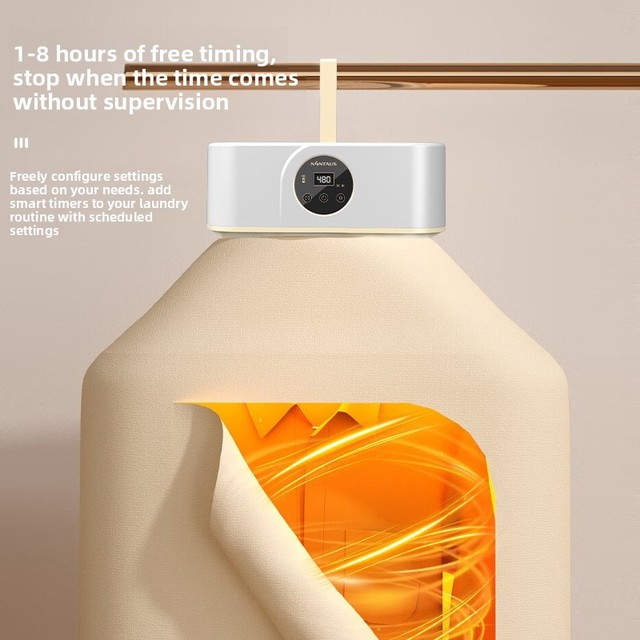 USB Rechargeable Compact Drying Machine with Low Noise Motor and Auto Power Off for Baby Clothes and Underwear