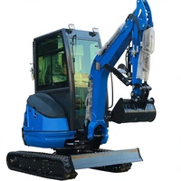 Pelle sur chenilles robuste de 2 tonnes, alimentée au diesel, avec chenilles réglables pour travaux de tranchées – Machine de terrassement puissante – Produit en promotion